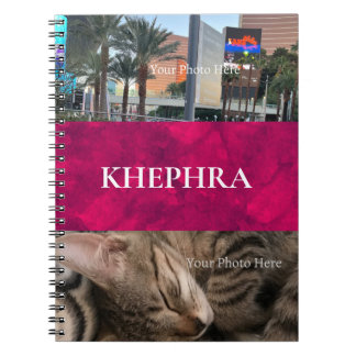 Name und Foto Collage Notebook Notizblock