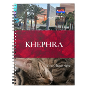 Name und Foto Collage Notebook Notizblock