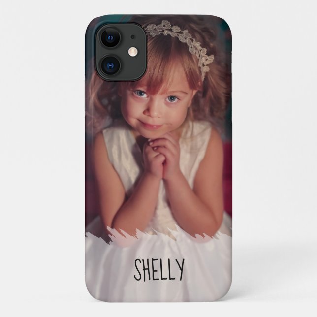 Name und Foto einfach hinzufügen Case-Mate iPhone Hülle (Rückseite)