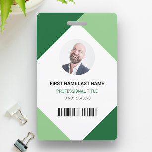 Name und Foto Professionelle Mitarbeiter-ID-Karte Ausweis