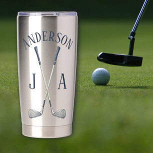 Name und Initialen monogrammiert Thermobecher