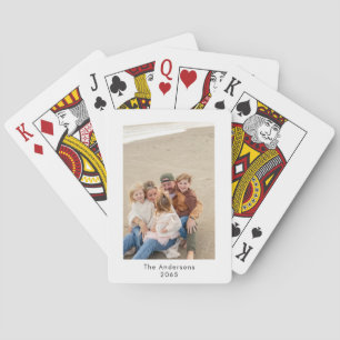 Name und Jahr der personalisierten Foto Spielkarten