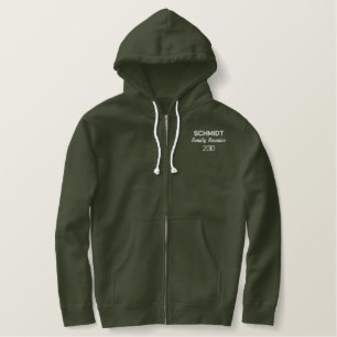 Name und Jahr der Wiedersehen Bestickter Hoodie