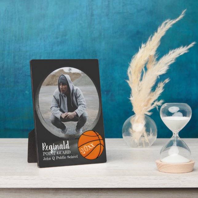 Name und Jahr des Basketball Fotos Fotoplatte (Seite)