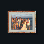 Name und Jahr des Fotos für den Familienurlaub Leinwanddruck<br><div class="desc">Beach Family Vacation Foto. Jahr. Familienname. Hintergrund. Anpassen.</div>