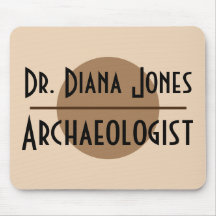 Name-und Job-Minimalistischer moderner Brown-Kreis