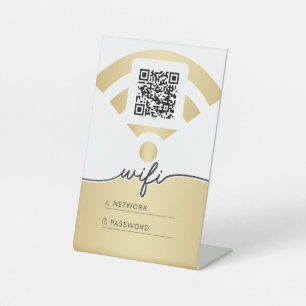 Name und Kennwort für WiFi Sockelschild