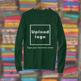 Name und Logo der Firma "Forest Green Long Sleeve" T-Shirt