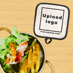 Name und Logo der Firma White Pot Topflappen