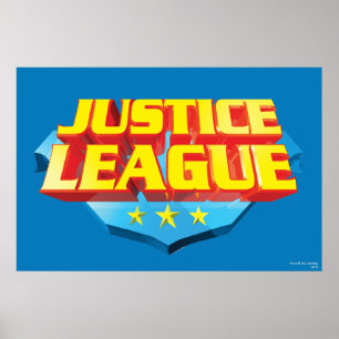 Name und Logo der "Gerechtigkeitsliga" Poster