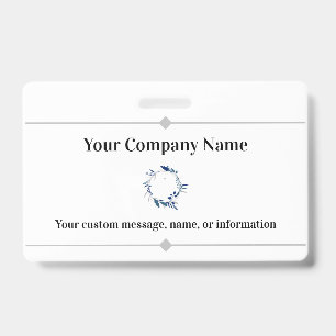 Name und Logo des Unternehmens oder des Unternehme Ausweis