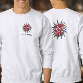 Name und Logo Hochladen Vorlage/Vorderseite und Rü Sweatshirt