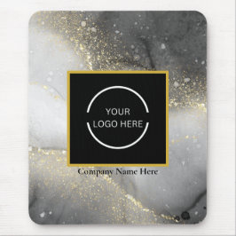 Name und Logo moderner Silver- und Gold-Unternehme Mousepad