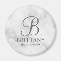 Name und Monogramm der personalisierten Bridesmaid