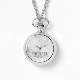 Name und Monogramm des modernen Personalisierten T Armbanduhr
