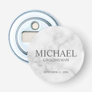 Name und Monogramm des Personalisierten Trauzeugen Flaschenöffner