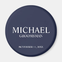Name und Monogramm des Personalisierten Trauzeugen