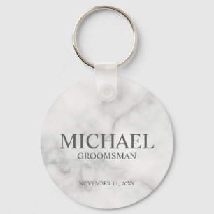 Name und Monogramm des Personalisierten Trauzeugen Schlüsselanhänger