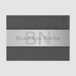 Name und Monogramm | Grays & Imitate Silver Look Seidenpapier