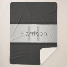 Name und Monogramm | Grays & Imitate Silver Look