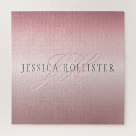Name und Monogramm | Soft IMITATE Rose Gold Blush