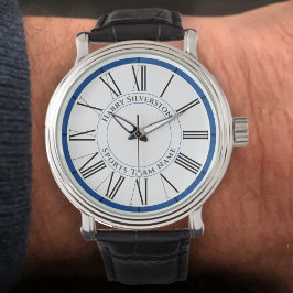 Name und Name des Teams Armbanduhr