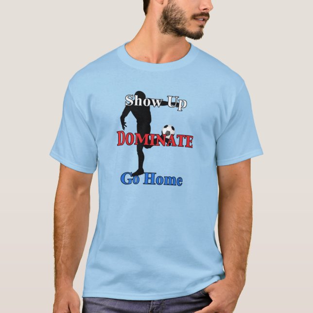 Name und Nummer auf der Rückseite des seriösen Fuß T-Shirt (Vorderseite)