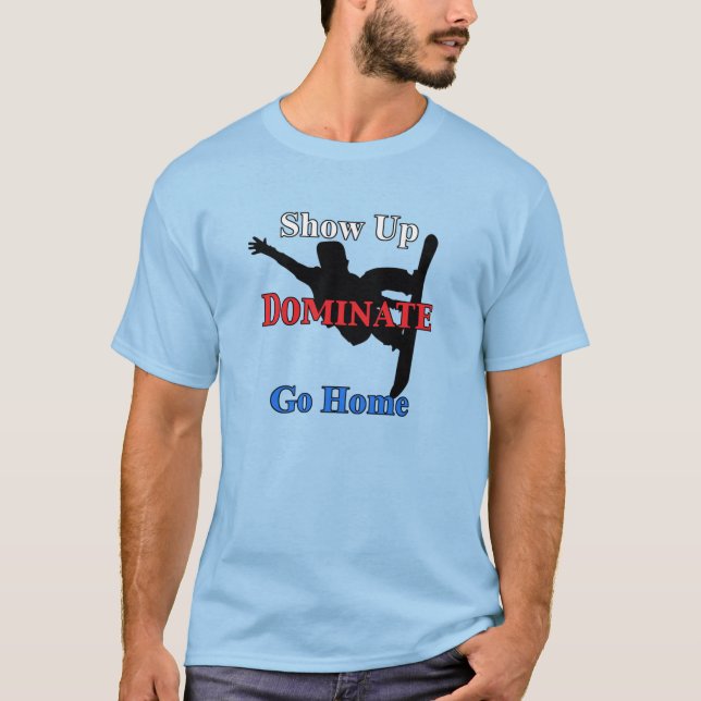 Name und Nummer auf der Rückseite Seriöser Snowboa T-Shirt (Vorderseite)