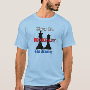 Name und Nummer auf "Seriöse Schachspieler" auf d T-Shirt