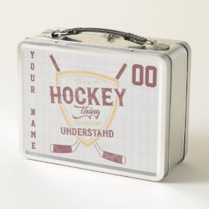 Name und Nummer des Hockey Lunch Box
