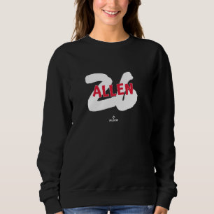 Name und Nummer Logan Allen Cleveland Baseball MLB Sweatshirt