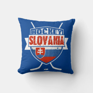 Name und Nummer Slowakei Hockey Kissen