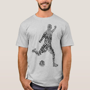 Name und Nummer T - Shirt Shirsey Soccer Lanuages