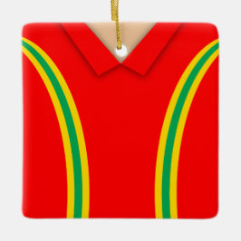 Name und Nummer Vintag Soccer Jersey Keramikornament