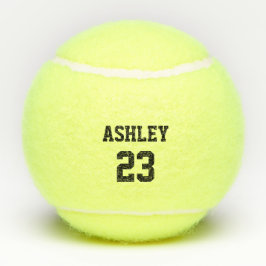 Name und Nummer von Sports Jersey Personalisiert Tennisbälle
