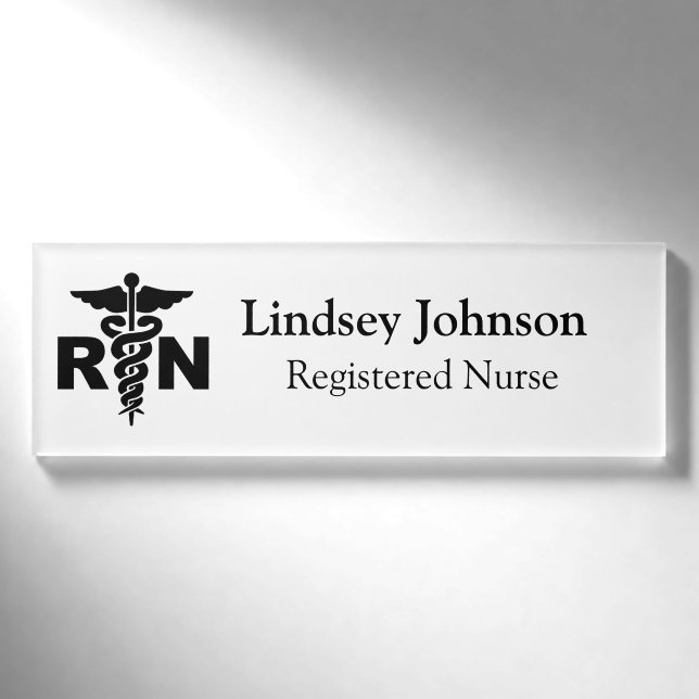 Name und Position von RN Nurse Namenschild (Vorderseite)