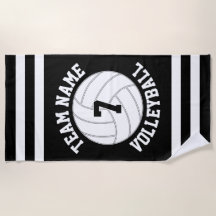 Name und Spielernummer des Volleyballteams