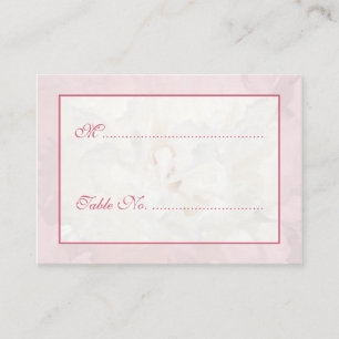 Name und Zahlenkarten der Hochzeitstabelle Platzkarte