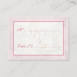 Name und Zahlenkarten der Hochzeitstabelle Platzkarte