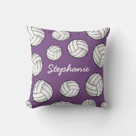 Name-Volleyball-lila Zuhause Kissen