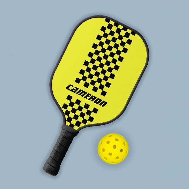 Name Vollständig angepasste Farben Doppelkarierte  Pickleball Schläger (Von Creator hochgeladen)