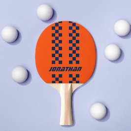 Name Vollständig angepasste Farben Doppelkarierte  Tischtennis Schläger