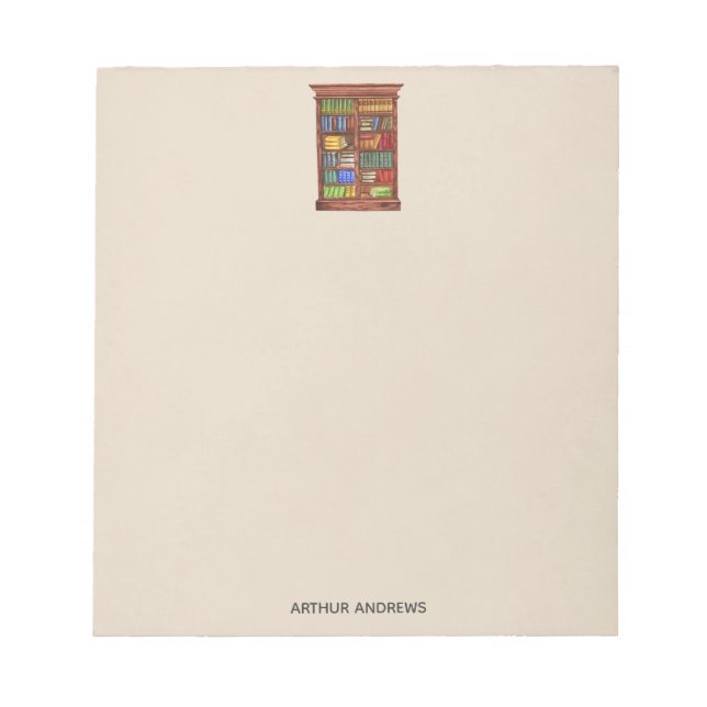 Name Wasserfarbe Antike Bücher Editor Notizblock (Vorderseite)