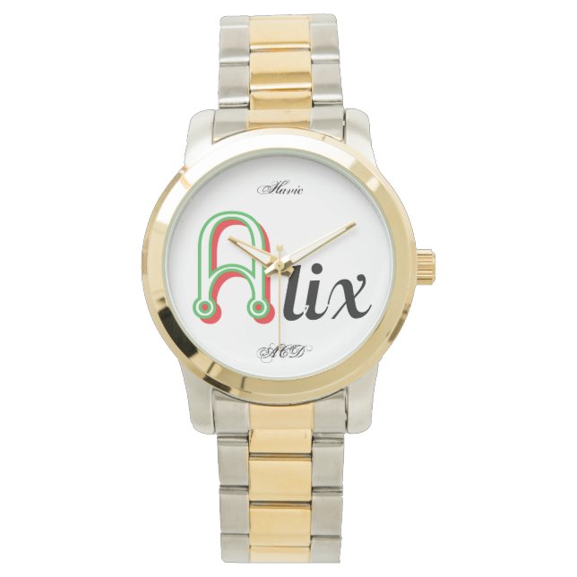 NAME WATCH ALIX HAVIC ACD ARMBANDUHR (Vorderseite)