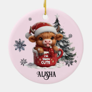 Name Weihnachtsschmuck Ich bin Schnee niedlich Hig