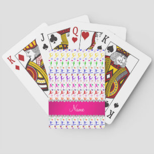 Name White Rosa Regenbogen Gymnastik Herz Stars Spielkarten