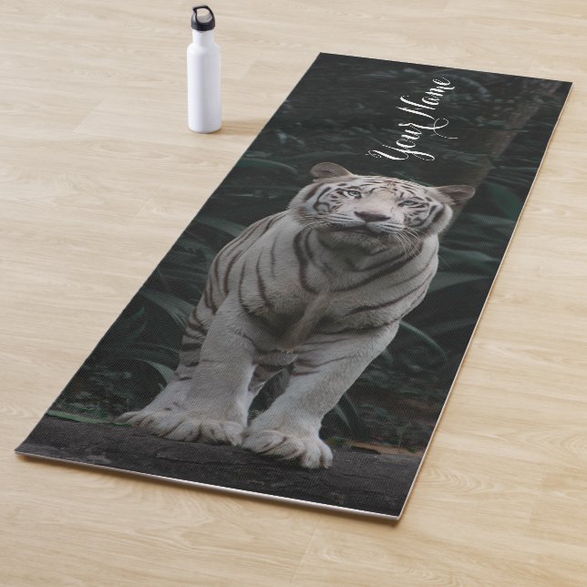Name White Tiger im Dschungel Yoga Mat anpassen Yogamatte (Beispiel)