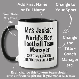 Name, World Best Football Team Manager Tasse