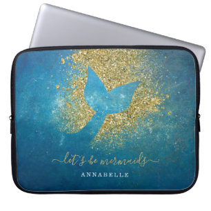 Name zum Personalisierten Mermaid-Schwanz hinzufüg Laptopschutzhülle