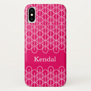 Named Linked Ovals & Line Red White iPhone Gehäuse Case-Mate iPhone Hülle